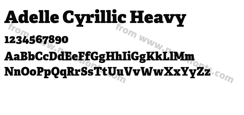 Adelle Cyrillic HeavyPreview