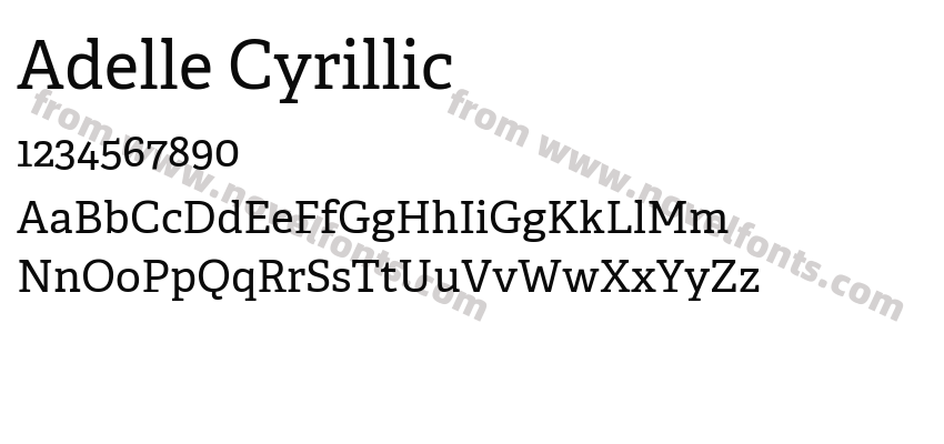 Adelle CyrillicPreview