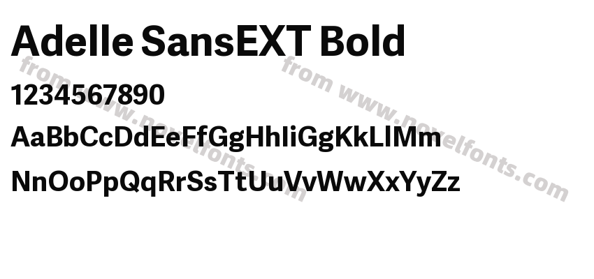 Adelle SansEXT BoldPreview