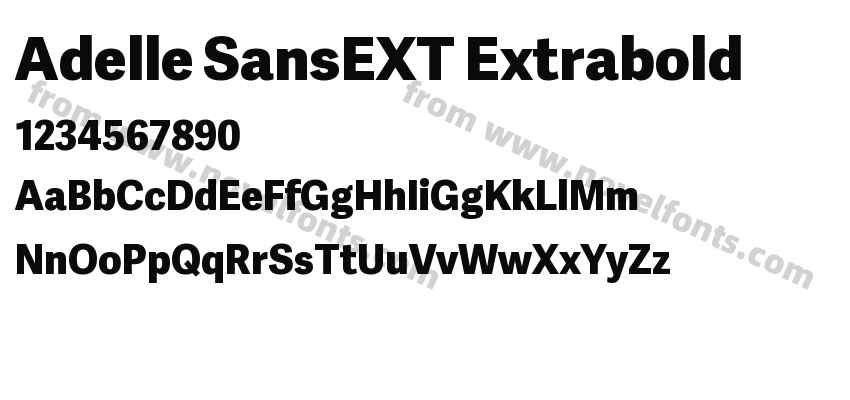Adelle SansEXT ExtraboldPreview