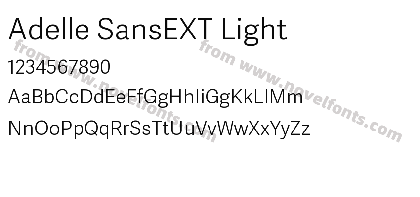 Adelle SansEXT LightPreview