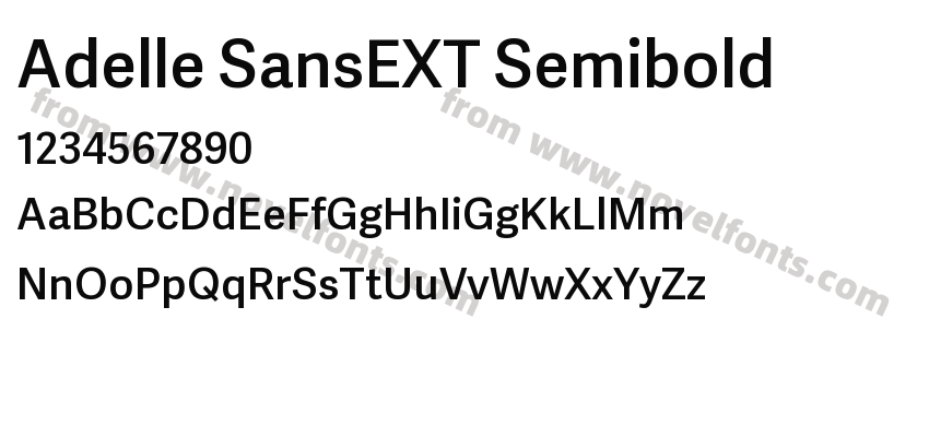 Adelle SansEXT SemiboldPreview
