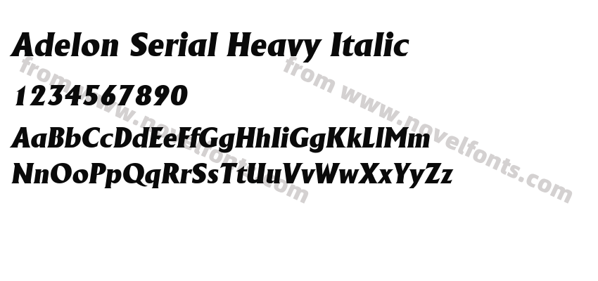 Adelon Serial Heavy ItalicPreview