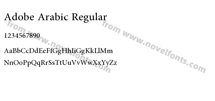 Adobe Arabic RegularPreview