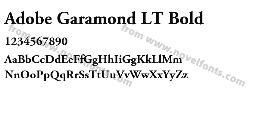 Adobe Garamond LT BoldPreview