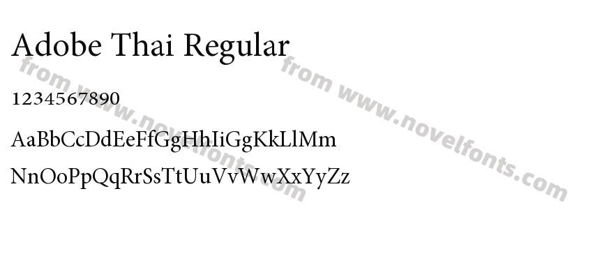 Adobe Thai RegularPreview