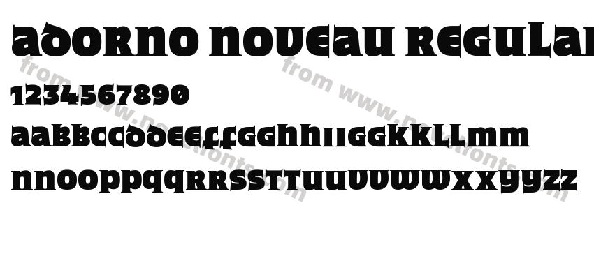 Adorno Noveau RegularPreview