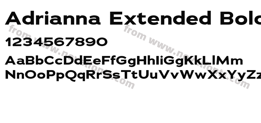Adrianna Extended BoldPreview