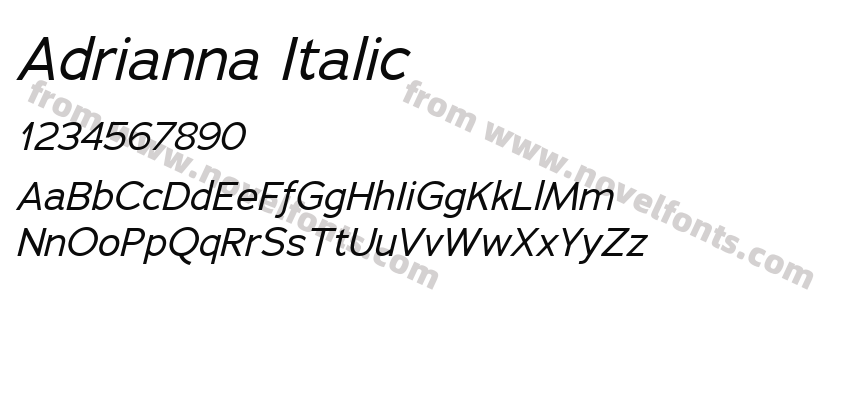 Adrianna ItalicPreview