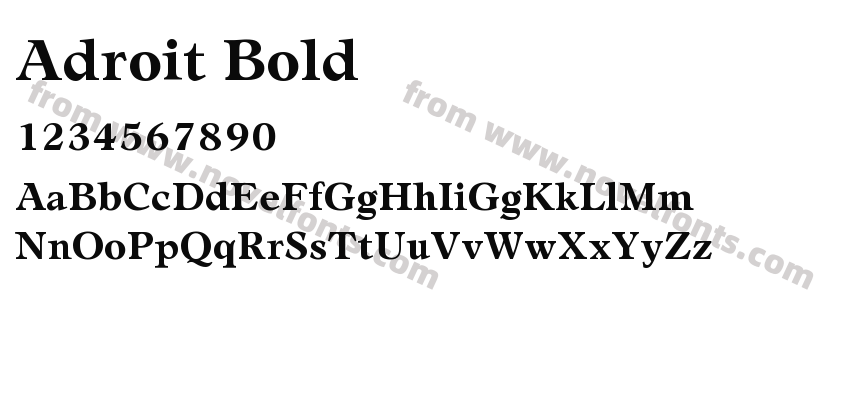 Adroit BoldPreview