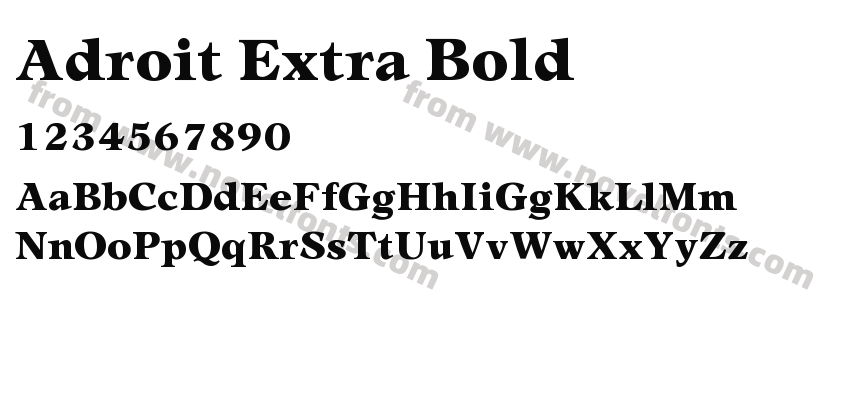 Adroit Extra BoldPreview