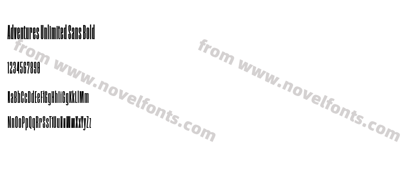 Adventures Unlimited Sans BoldPreview