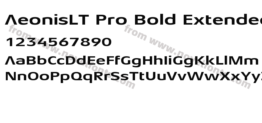 AeonisLT Pro Bold ExtendedPreview