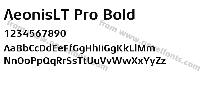 AeonisLT Pro BoldPreview