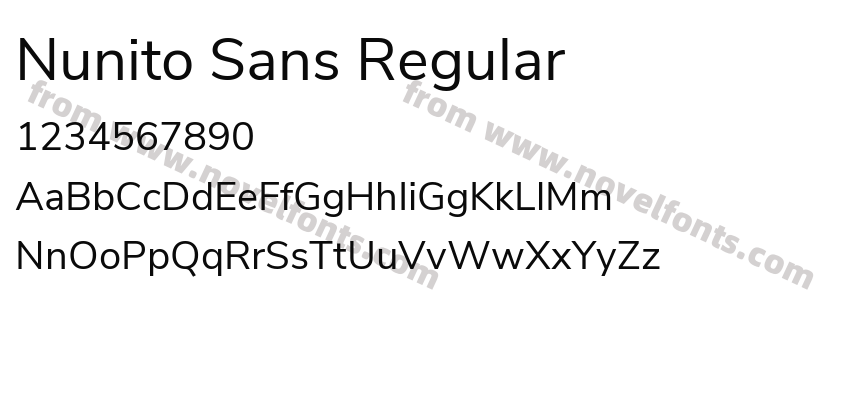 Nunito Sans RegularPreview