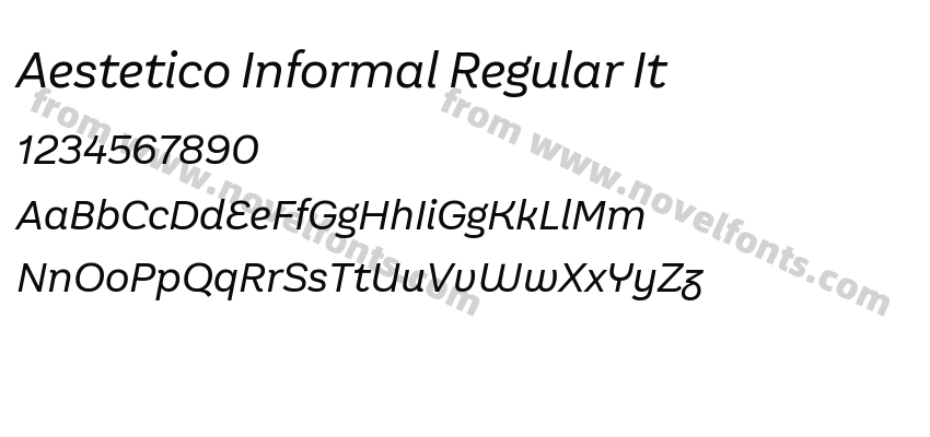 Aestetico Informal Regular ItPreview