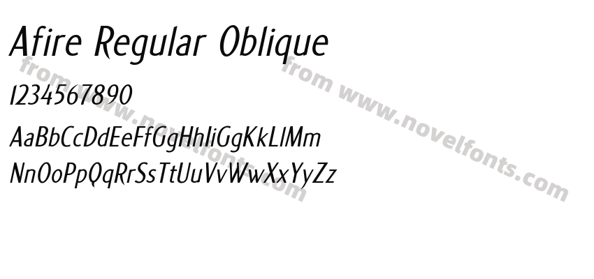 Afire Regular ObliquePreview