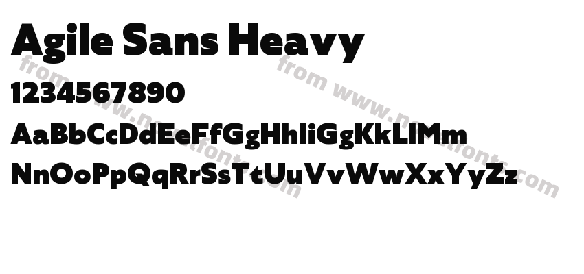 Agile Sans HeavyPreview