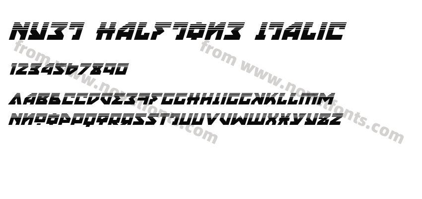 Nyet Halftone ItalicPreview