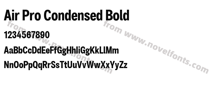 Air Pro Condensed BoldPreview