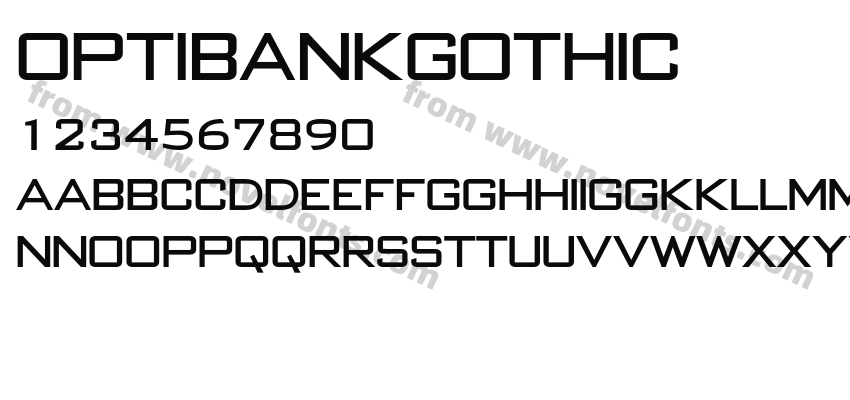 OPTIBankGothicPreview