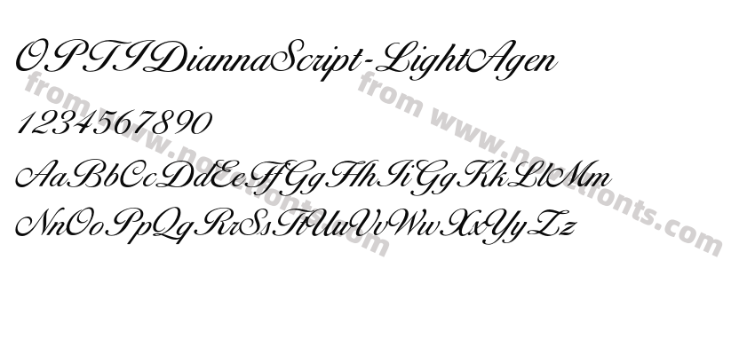 OPTIDiannaScript-LightAgenPreview
