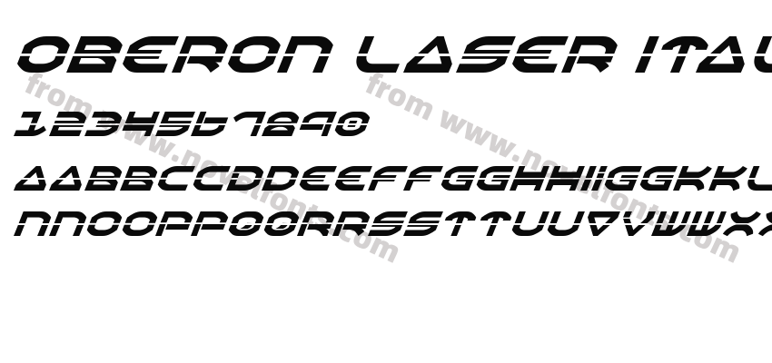 Oberon Laser ItalicPreview