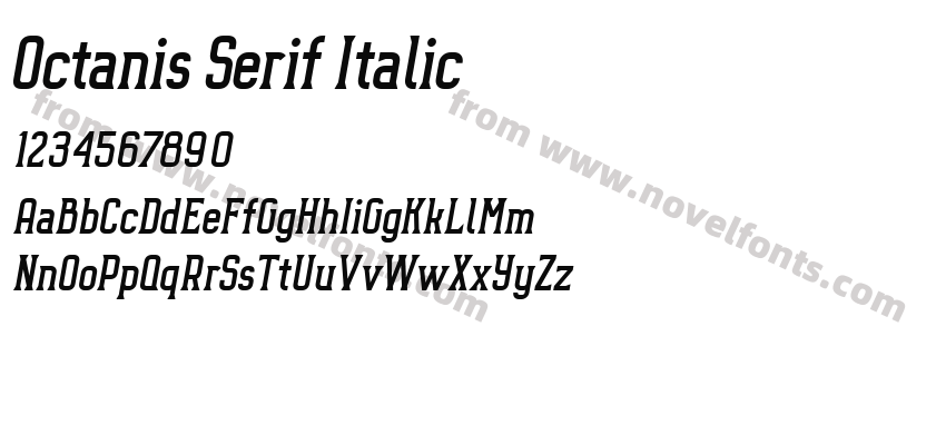 Octanis Serif ItalicPreview