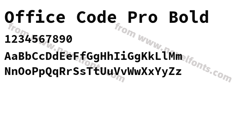 Office Code Pro BoldPreview