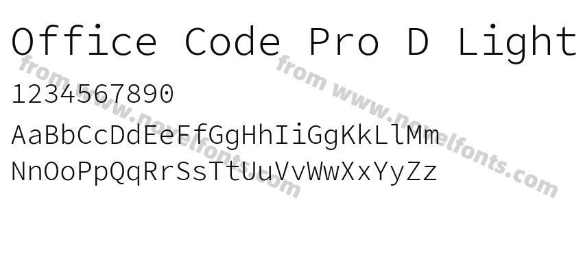 Office Code Pro D LightPreview