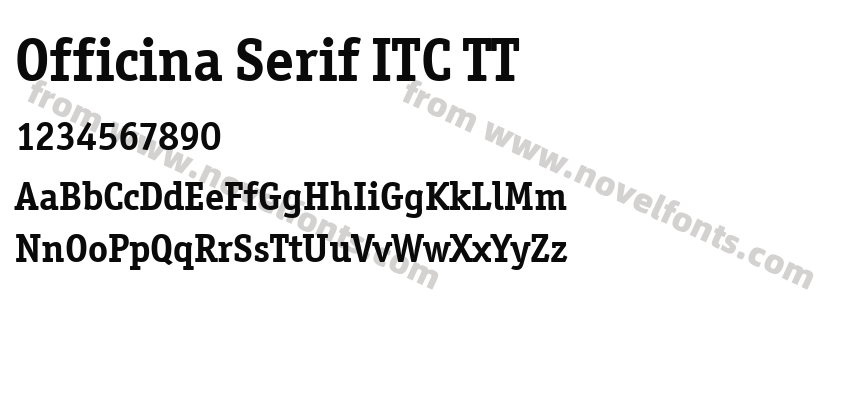 Officina Serif ITC TTPreview