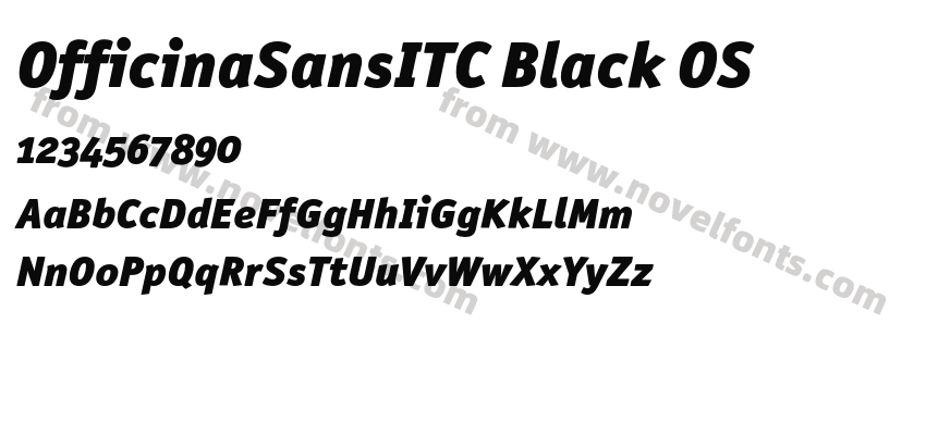 OfficinaSansITC Black OSPreview