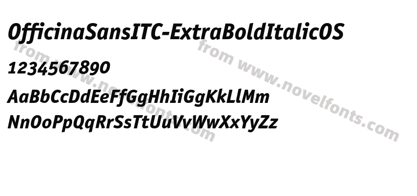 OfficinaSansITC-ExtraBoldItalicOSPreview