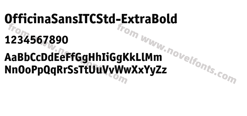 OfficinaSansITCStd-ExtraBoldPreview