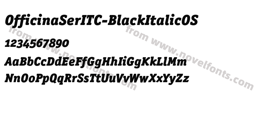 OfficinaSerITC-BlackItalicOSPreview