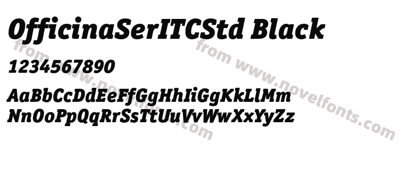 OfficinaSerITCStd BlackPreview