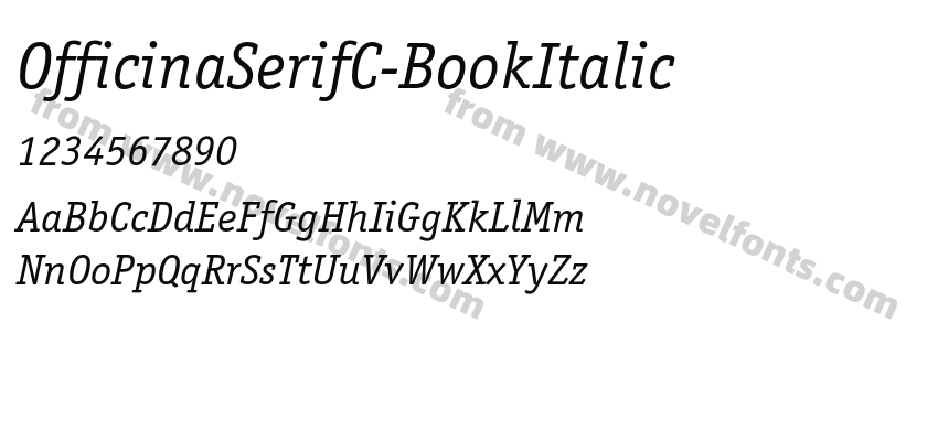 OfficinaSerifC-BookItalicPreview