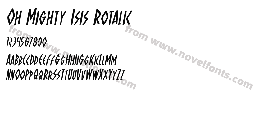 Oh Mighty Isis RotalicPreview