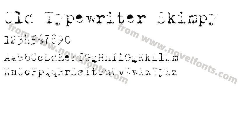 Old Typewriter SkimpyPreview