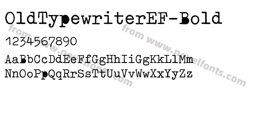 OldTypewriterEF-BoldPreview