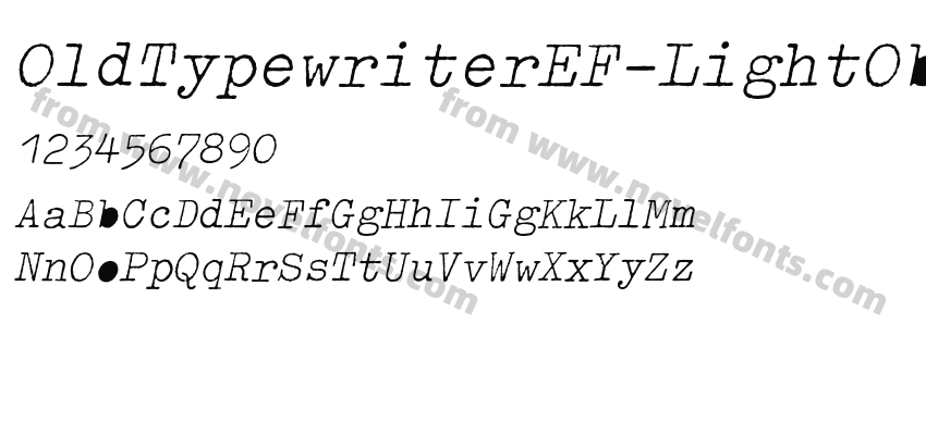 OldTypewriterEF-LightOblPreview