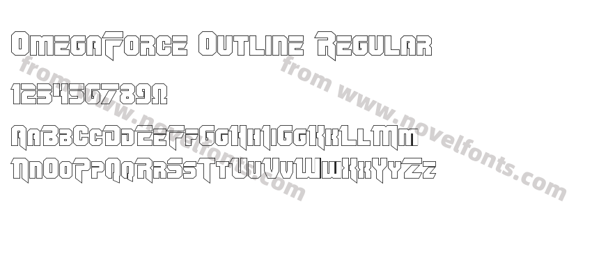 Omega Force Outline RegularPreview