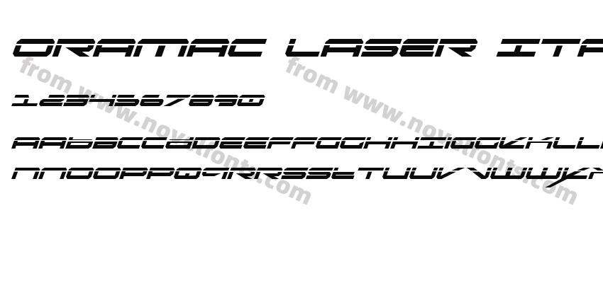 Oramac Laser ItalicPreview