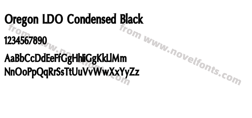 Oregon LDO Condensed BlackPreview