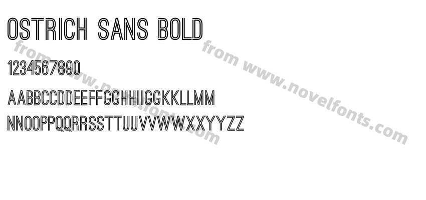 Ostrich Sans BoldPreview