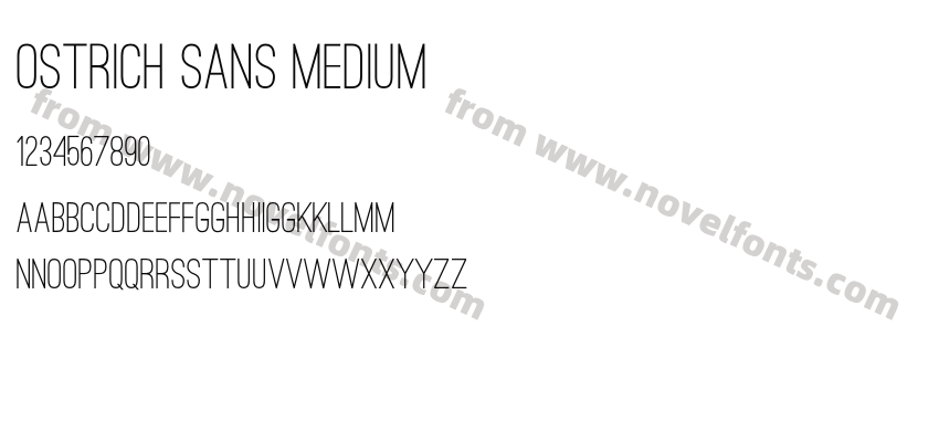 Ostrich Sans MediumPreview