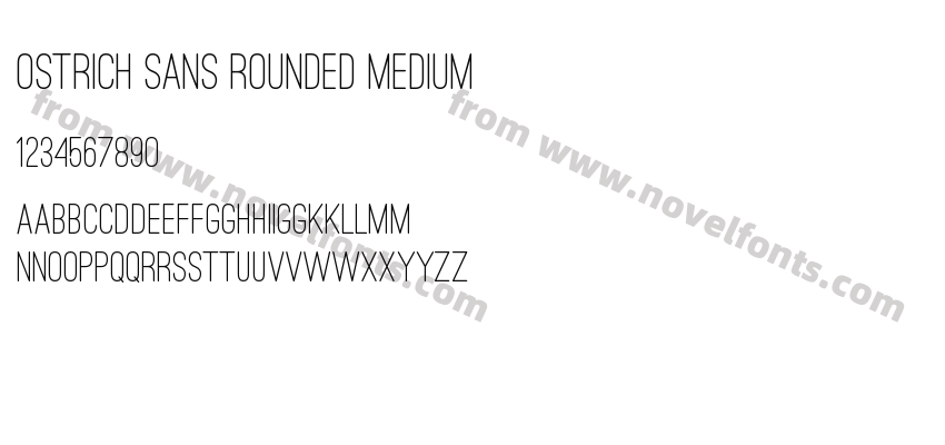 Ostrich Sans Rounded MediumPreview