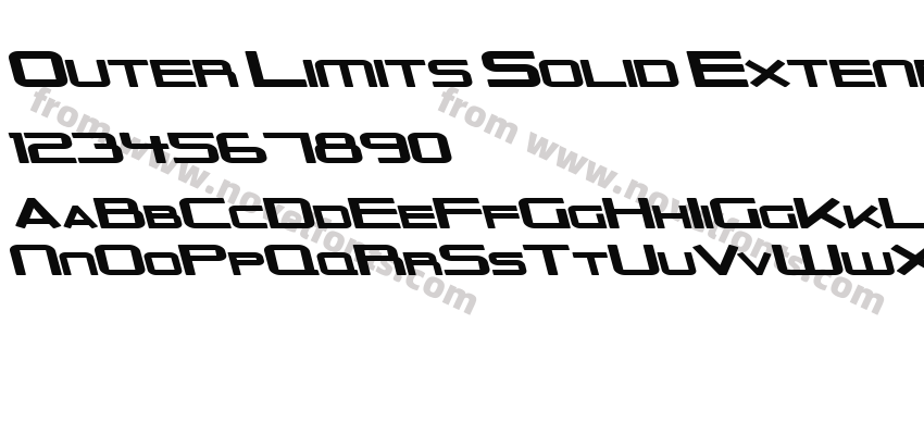 Outer Limits Solid Extended ItalicPreview