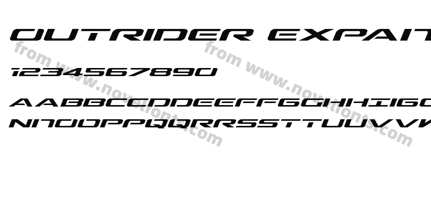 Outrider Expanded ItalicPreview