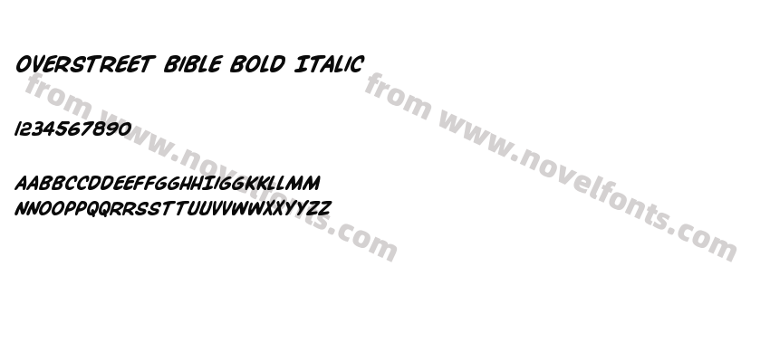 Overstreet Bible Bold ItalicPreview